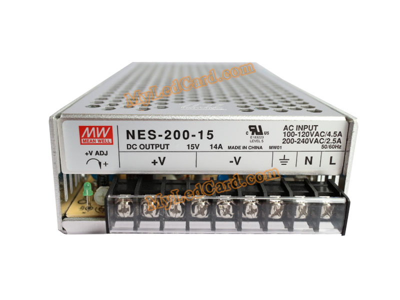 MeanWell NES-200-15 15V 14A 200W Switching Power Supply